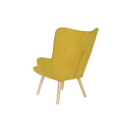 Sessel DKD Home Decor 70 x 73 x 100 cm Beige Gelb Hellgrau