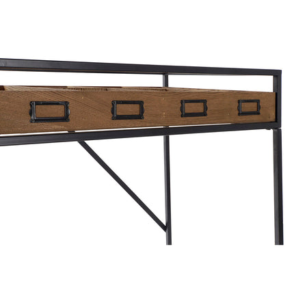Konsole DKD Home Decor Braun Schwarz Metall Kristall Holz MDF 120 x 40 x 83 cm