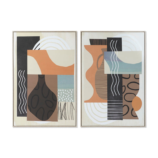 Bild DKD Home Decor abstrakt Moderne 84 x 4,5 x 123 cm (2 Stück)