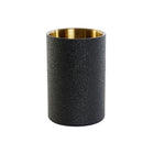 Flaschenkühler DKD Home Decor Schwarz Gold Edelstahl 12 x 12 x 18 cm