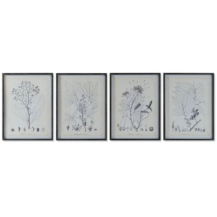 Bild DKD Home Decor Moderne Botanische Pflanzen 45 x 2,5 x 60 cm (4 Stück)