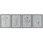 Bild DKD Home Decor Moderne Botanische Pflanzen 45 x 2,5 x 60 cm (4 Stück)