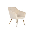 Sitz DKD Home Decor Creme Gold Metall 74 x 74 x 90 cm