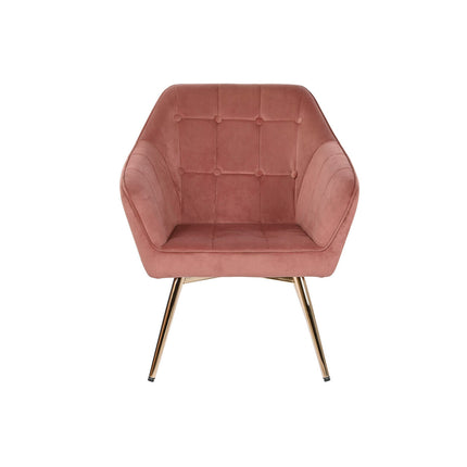 Sitz DKD Home Decor Gold Terrakotta Samt Metall 74 x 74 x 90 cm