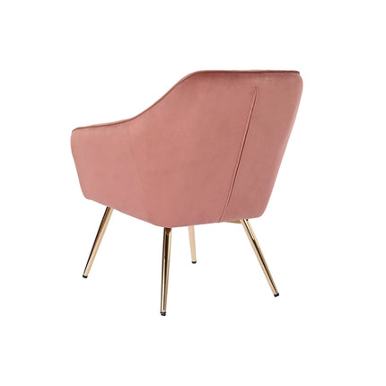 Sitz DKD Home Decor Gold Terrakotta Samt Metall 74 x 74 x 90 cm