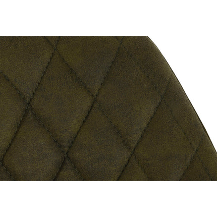 Stuhl DKD Home Decor Schwarz grün Samt Metall 55 x 58 x 83 cm