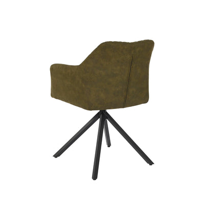 Stuhl DKD Home Decor Schwarz grün Samt Metall 55 x 58 x 83 cm