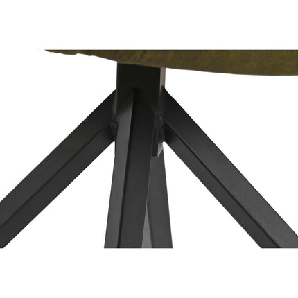 Stuhl DKD Home Decor Schwarz grün Samt Metall 55 x 58 x 83 cm