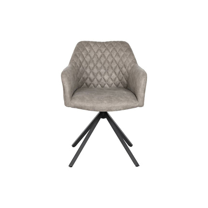 Stuhl DKD Home Decor Schwarz Grau Metall 55 x 58 x 83 cm