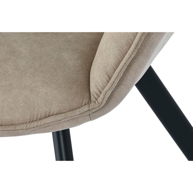 Stuhl DKD Home Decor Schwarz Beige Metall 64 x 67 x 85 cm