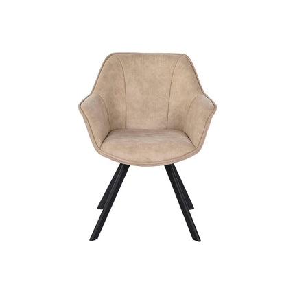 Stuhl DKD Home Decor Schwarz Beige Metall 64 x 67 x 85 cm