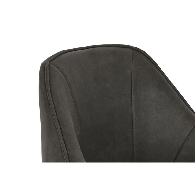 Stuhl DKD Home Decor Schwarz Dunkelbraun Dunkelgrau Metall 64 x 67 x 85 cm