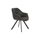 Stuhl DKD Home Decor Schwarz Dunkelbraun Dunkelgrau Metall 64 x 67 x 85 cm