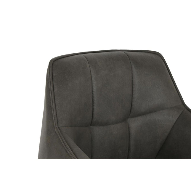 Stuhl DKD Home Decor Schwarz Dunkelbraun Dunkelgrau Metall 60 x 60 x 84 cm