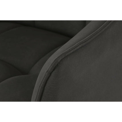 Stuhl DKD Home Decor Schwarz Dunkelbraun Dunkelgrau Metall 60 x 60 x 84 cm