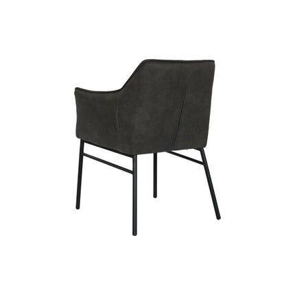 Stuhl DKD Home Decor Schwarz Dunkelbraun Dunkelgrau Metall 60 x 60 x 84 cm
