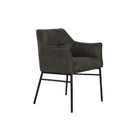 Stuhl DKD Home Decor Schwarz Dunkelbraun Dunkelgrau Metall 60 x 60 x 84 cm