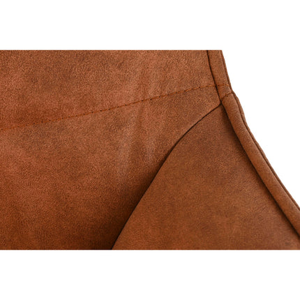 Stuhl DKD Home Decor Schwarz Camel Metall 60 x 60 x 84 cm