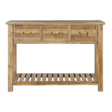 Beistellmöbel DKD Home Decor natürlich Metall Tanne Recyceltes Holz 109 x 36 x 79,5 cm