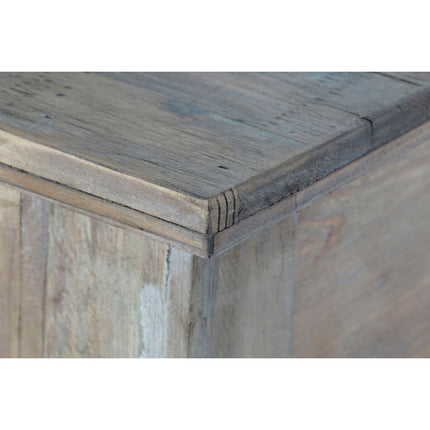 Beistellmöbel DKD Home Decor Metall Tanne Recyceltes Holz natürlich 120 x 30 x 81 cm