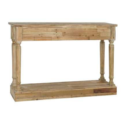 Beistellmöbel DKD Home Decor Metall Tanne Recyceltes Holz natürlich 120 x 30 x 81 cm