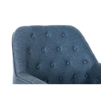 Sessel DKD Home Decor Blau Schwarz Metall 65 x 73 x 79,5 cm