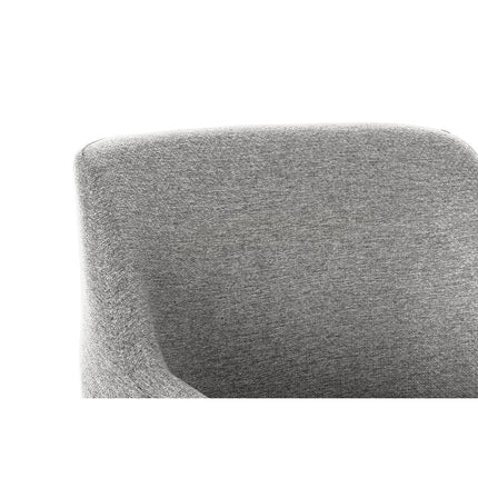 Sessel DKD Home Decor Schwarz Hellgrau Metall 66 x 62 x 76,5 cm
