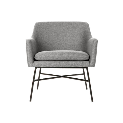Sessel DKD Home Decor Schwarz Hellgrau Metall 66 x 62 x 76,5 cm
