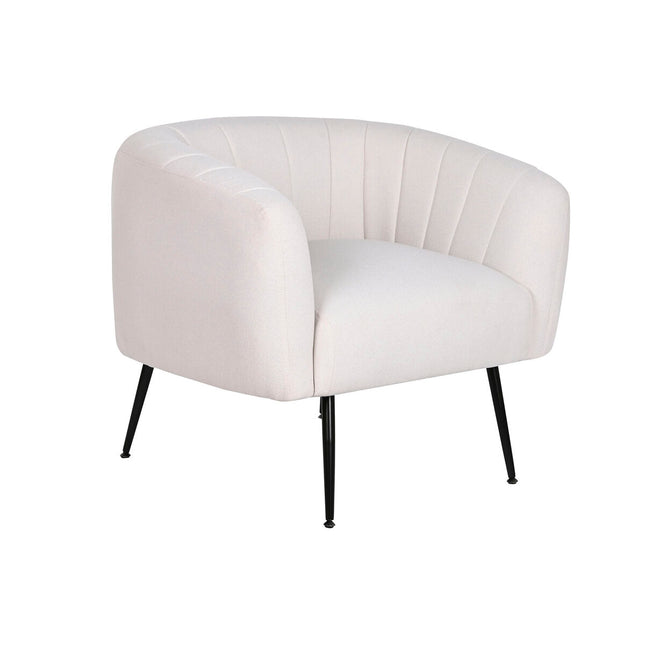 Sessel DKD Home Decor Schwarz Beige Gold Schaum Holz Metall 81 x 75 x 73 cm