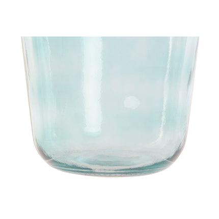 Vase DKD Home Decor Rosa grün Verre trempé 25 x 25 x 40 cm (2 Stück)