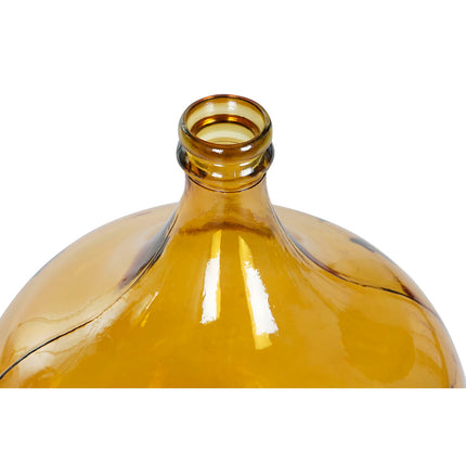 Vase DKD Home Decor 36 x 36 x 56 cm Orange Verre trempé