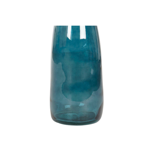 Vase DKD Home Decor 18 x 18 x 80 cm Blau Verre trempé
