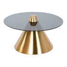 Beistelltisch DKD Home Decor Schwarz Gold Metall Kristall 60 x 60 x 30 cm