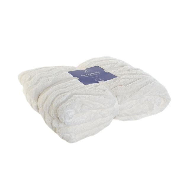 Decke DKD Home Decor Weiß Rhombusse 150 x 200 x 1 cm