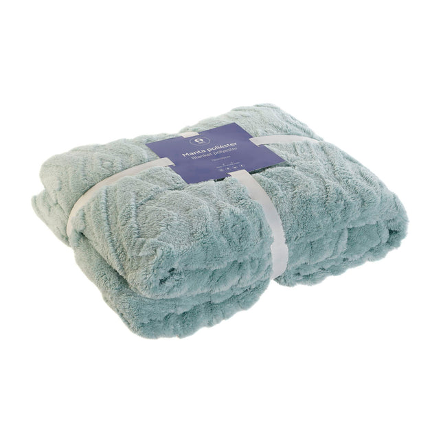 Decke DKD Home Decor grün Rhombusse 130 x 170 x 1 cm