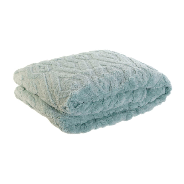 Decke DKD Home Decor grün Rhombusse 130 x 170 x 1 cm