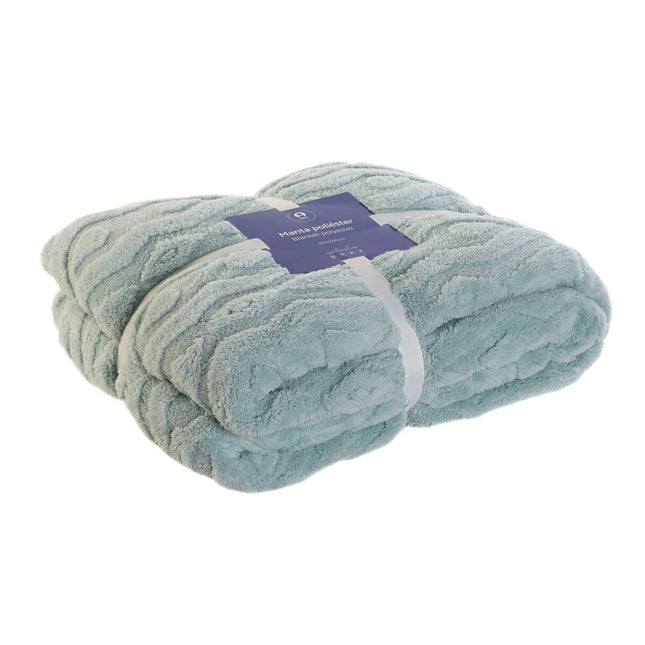 Decke DKD Home Decor grün Rhombusse 150 x 200 x 1 cm