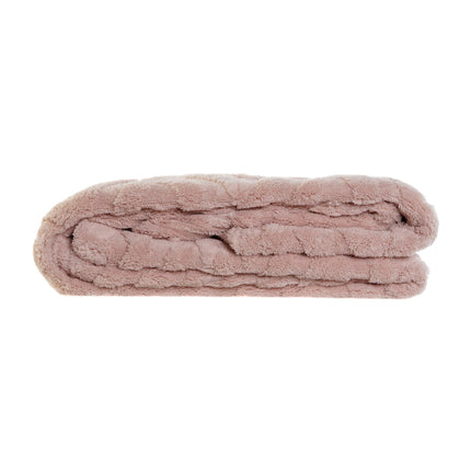 Decke DKD Home Decor Rosa Rhombusse 130 x 170 x 1 cm