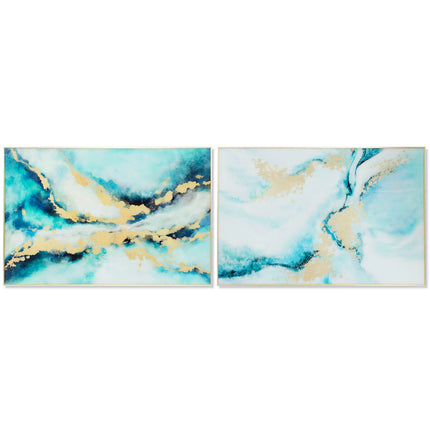 Bild DKD Home Decor 80 x 2,5 x 120 cm abstrakt Moderne (2 Stück)
