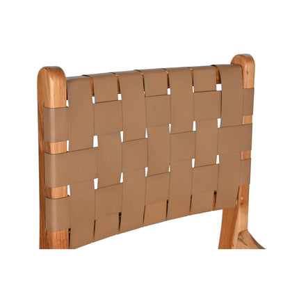 Hocker DKD Home Decor Beige natürlich Teakholz 45 x 57 x 110 cm