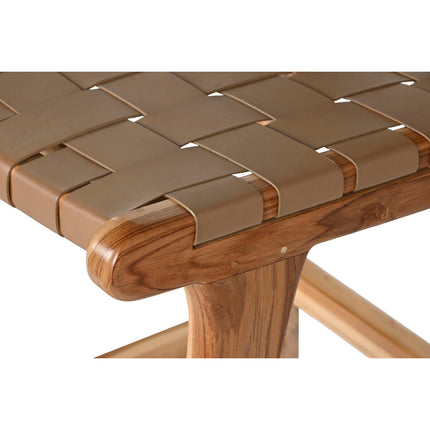 Hocker DKD Home Decor Beige natürlich Teakholz 45 x 57 x 110 cm