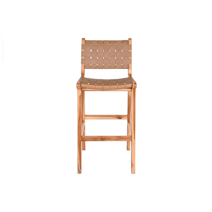 Hocker DKD Home Decor Beige natürlich Teakholz 45 x 57 x 110 cm