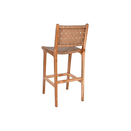 Hocker DKD Home Decor Beige natürlich Teakholz 45 x 57 x 110 cm