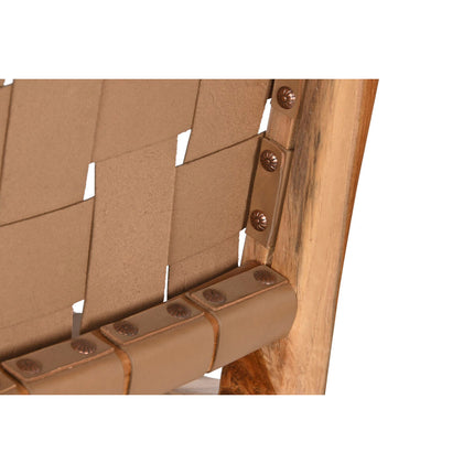 Hocker DKD Home Decor Beige natürlich Teakholz 45 x 57 x 110 cm