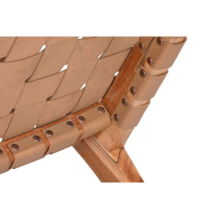 Sitz DKD Home Decor Beige natürlich Teakholz 74 x 78 x 75 cm