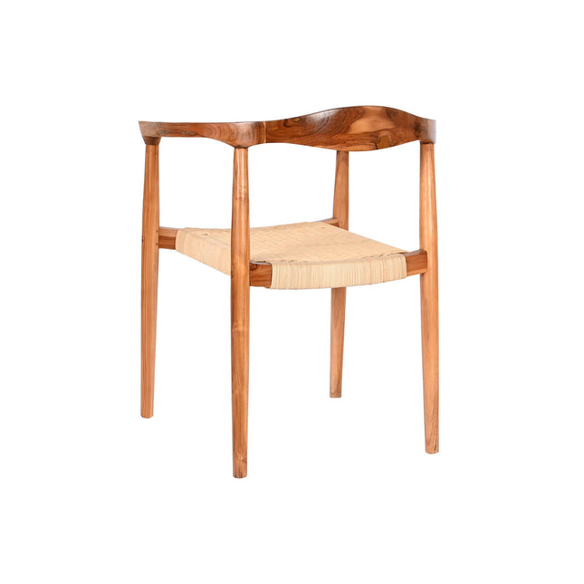 Esszimmerstuhl DKD Home Decor Weiß Braun natürlich 59 x 55 x 78 cm