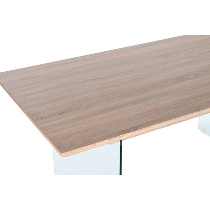 Esstisch DKD Home Decor Durchsichtig Hellbraun Kristall Nussbaumholz Holz MDF 180 x 90 x 76 cm