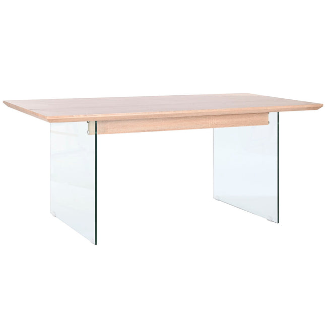 Esstisch DKD Home Decor Durchsichtig Hellbraun Kristall Nussbaumholz Holz MDF 180 x 90 x 76 cm