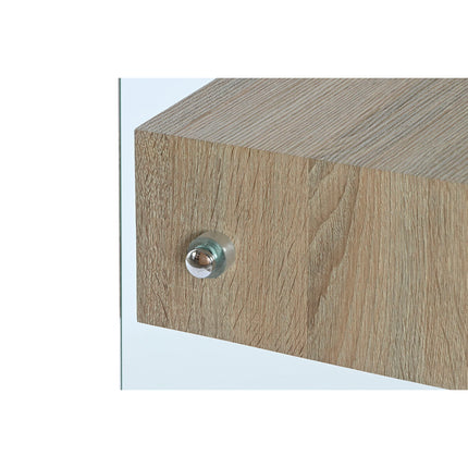 Konsole DKD Home Decor Durchsichtig Hellbraun Kristall Holz MDF 120 x 35 x 80 cm
