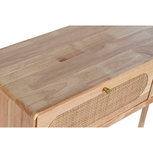 Beistelltisch DKD Home Decor natürlich Metall Kautschukholz 100 x 30 x 78 cm